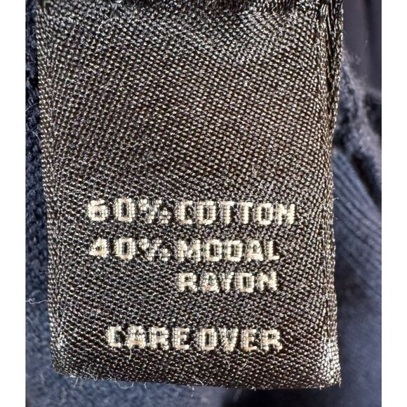 MURANO by Raffi Sweater Mens XL Crew Neck Navy 60% Cotton Modal Made Italy - Picture 9 of 9